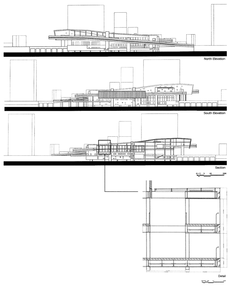 Cheonggyecheon Mediatheque_elevation section detail s_yereempark